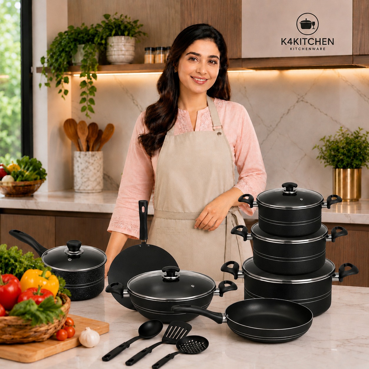 Non Stick Jasmine Set