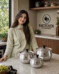 premium 3-piece stainless steel cooking pot set